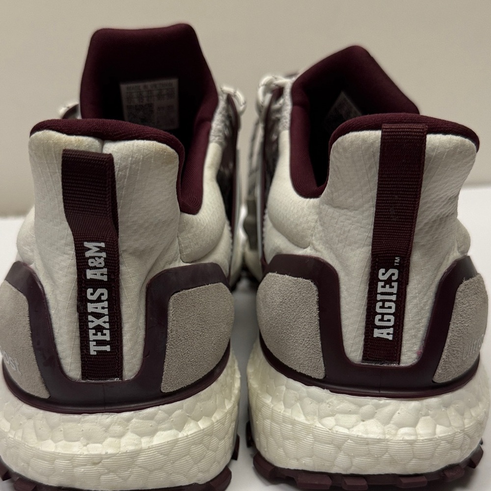 Adidas /Maroon Texas A&M Aggies Ultraboost 10 Running Shoe, Size 12.5 - Picture 6 of 11